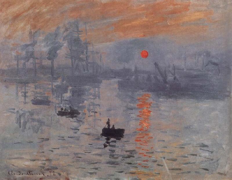 Claude Monet Sunrise oil painting picture